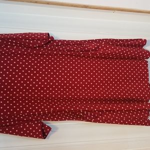 Red polka dot suzanne betro dress with pockets